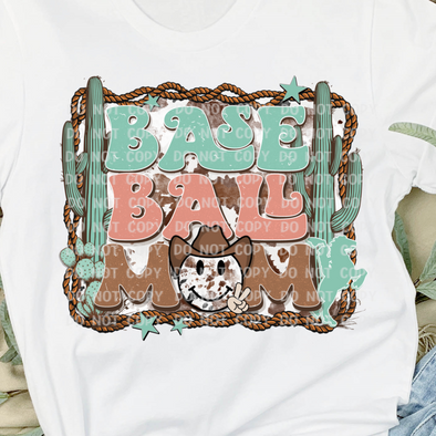 Western Mom Baseball Rope - DTF