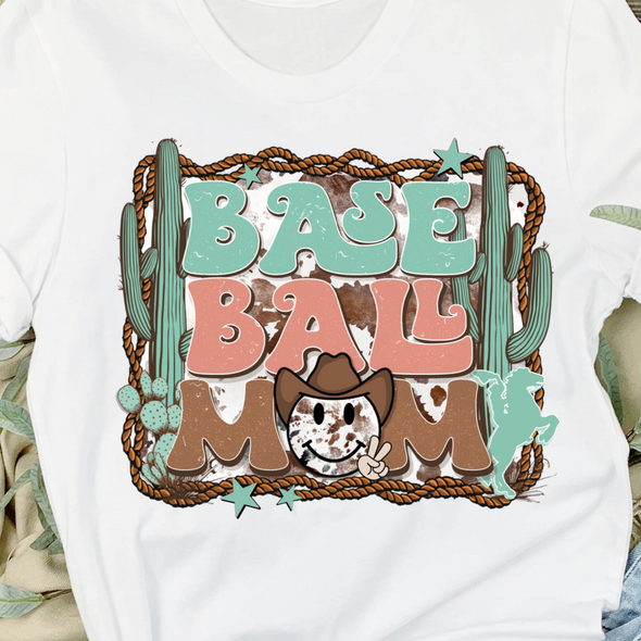 Western Mom Baseball Rope - DTF