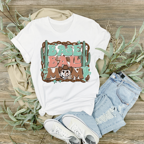 Western Mom Baseball Rope - DTF