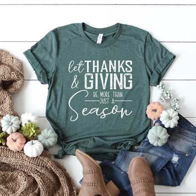 A27 Let Thanks & Giving -  Screen Print Transfer