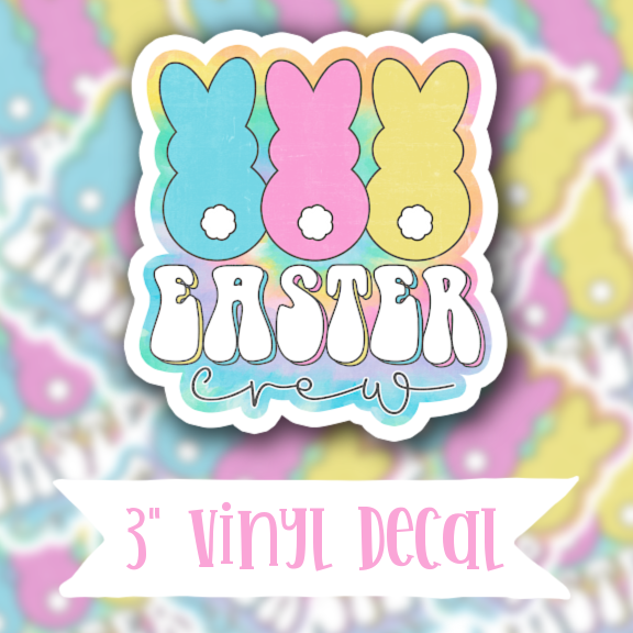 V133 Pastel Easter Crew - Vinyl Sticker Decal