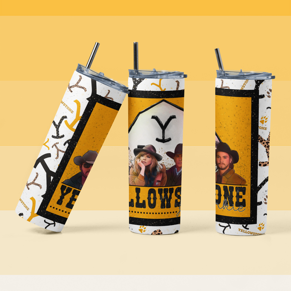 Yellowstone  - 20 oz Skinny Tumbler Sublimation Transfers